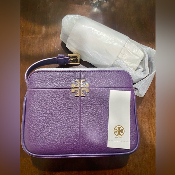 Handbags - Tory Burch Purple Leather Crossbody Bag